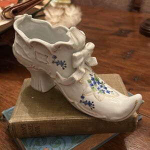 Vintage Porcelain Ladies Shoe